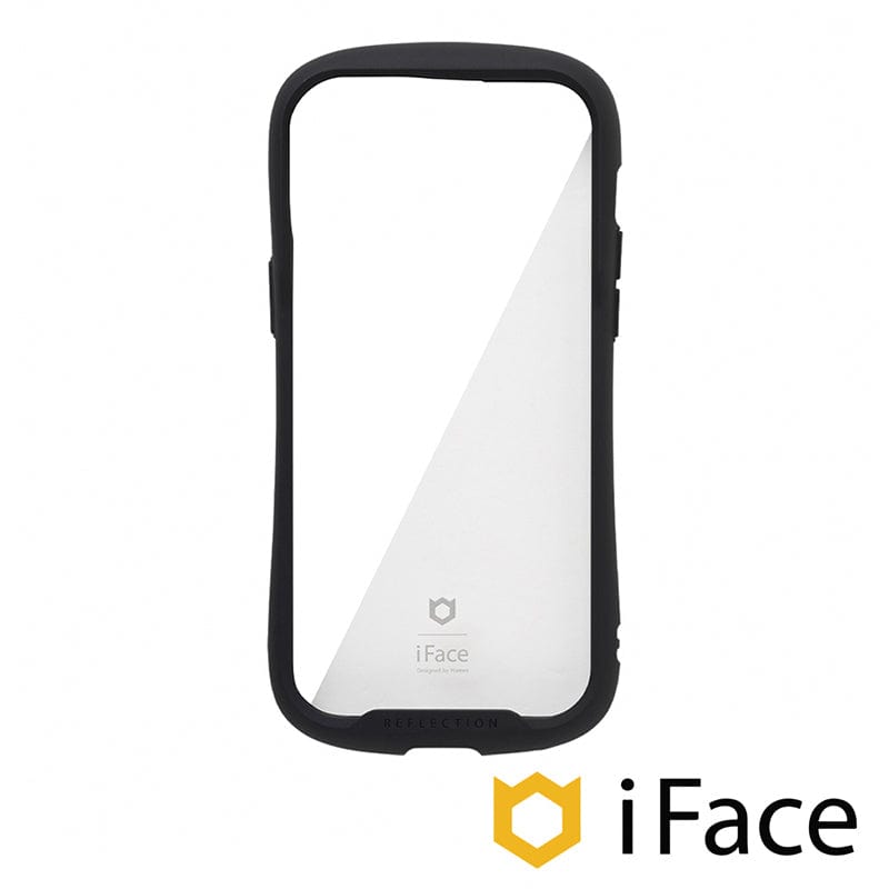 日本iFace iPhone 14 Pro Max Reflection 抗衝擊強化玻璃保護殼- 黑色