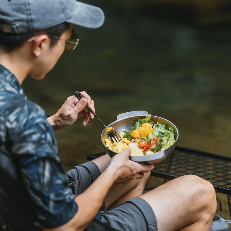 純鈦蘋果碗 / 多功能料理碗 （可直火/ 湯麵碗/ 節能鍋)