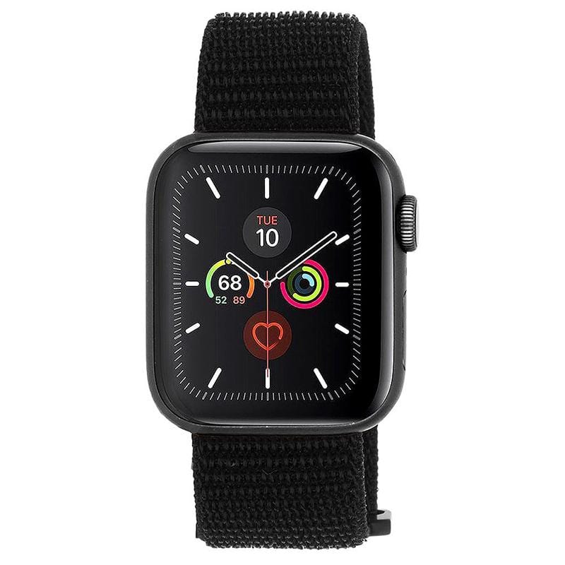 Apple Watch 5代通用42-44mm 尼龍運動型舒適錶帶- 時尚黑| Case-Mate