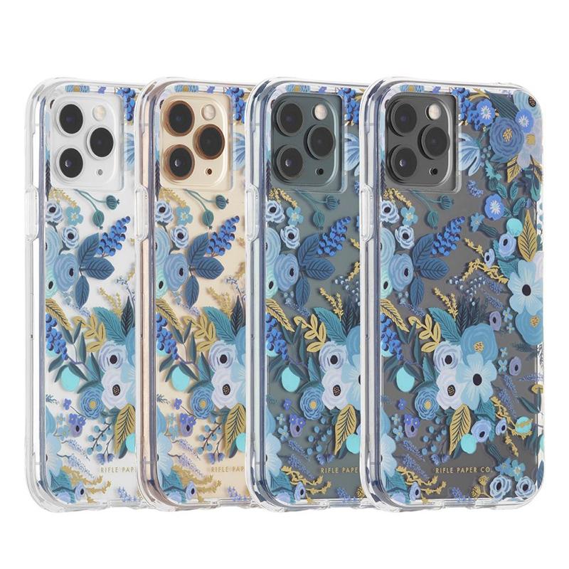 Rifle Paper Co. 限量聯名款 iPhone 11 Pro Max 防摔手機保護殼 - 花園派對 藍