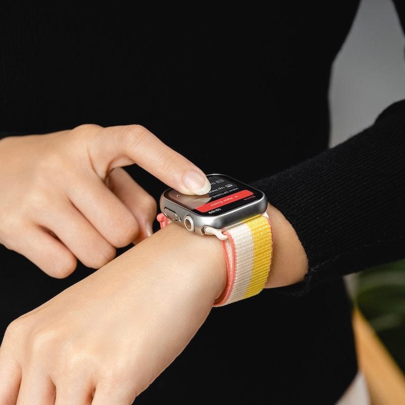Apple Watch 9/8/7 45mm Hybrid 鋼化玻璃透明手錶殼(殼膜一體) | 魚