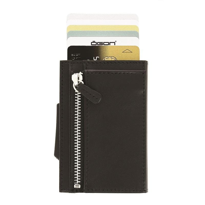 Cascade Zipper Wallet RFID 安全防盜真皮拉鍊三摺錢包－7色任選